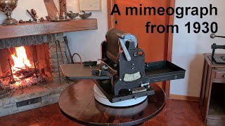 Old mimeograph SADA 15 Around 1930 amp a little history of mimeographs Video N° 23 [upl. by Cuttler]