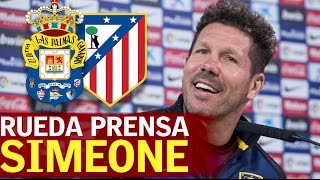 Las PalmasAtlético  Rueda de prensa previa de Simeone  Diario [upl. by Raine]