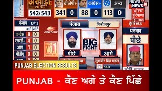 ਦੈਖੋ Punjab ਚ ਕੌਣ ਅਗੇ ਤੇ ਕੌਣ ਪਿੱਛੇ  Lok Sabha Election Results 2019 LIVE Coverage  Latest News [upl. by Ayela]