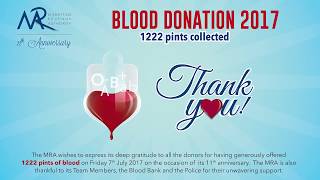 Mauritius Revenue Authority Blood Donation 2017 [upl. by Obel]