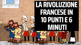 La RIVOLUZIONE FRANCESE in 10 punti e 6 minuti con 2 MAPPE di SUPPORTO flipped classroom [upl. by Inus799]