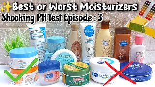 Famous moisturizer brands failed ph test 🤯  best moisturizer for face  Ph test of moisturizerlive [upl. by Varion]