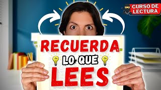 💪 5 TÉCNICAS para RECORDAR lo que LEES 100 Efectivas [upl. by Radley608]