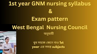 1st year GNM nursing syllabus and exam pattern described in easiest way [upl. by Treblah]