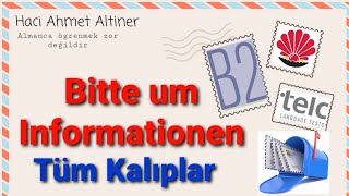 B2 Brief Bitte um Informationen Tüm Kalıp Cümleler [upl. by Eliott725]