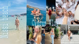 Ayia napa Vlog  Nissi beach  👙 ☀️ 🌊 [upl. by Yelkrab]