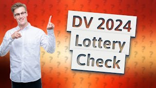 How to check dv 2024 [upl. by Ilatfan]