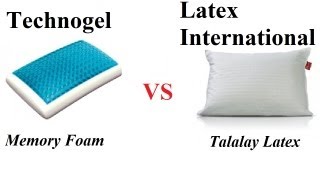 Gel  Memory Foam vs Latex  Technogel vs Latex International [upl. by Amaris]