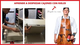 Aprende a despiezar cajones con rieles [upl. by Ailla]