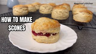 How to Make Scones using 5 Simple Ingredients  Megshaws Kitchen [upl. by Vi]