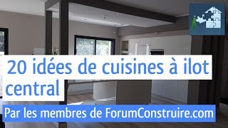 20 idées de cuisines à ilot central [upl. by Omolhs]