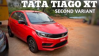 TATA TIAGO XT SECOND VARIANT DETAILED MALAYALAM REVIEW  PRICE  FEATURES [upl. by Aramahs]