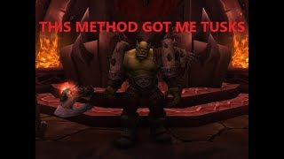 FIXED Siege of Orgrimmar Tusk Farm Method ONLY BONUS ROLLABLE NOW [upl. by Takeshi]