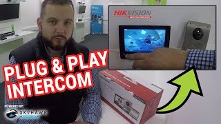 HIKVISION 2WIRE VIDEO INTERCOM SETUP AND REVIEW [upl. by Martina]