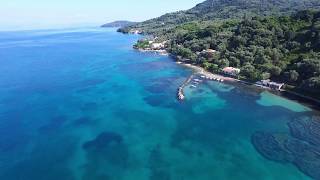 Moraitika  Messonghi and arounds from the air by drone 4K [upl. by Karly]