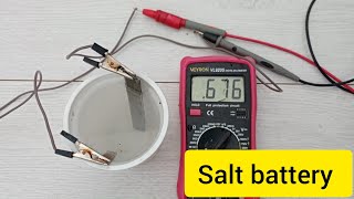 Diy salt water battery [upl. by Ann]