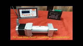 Electric Rod Style Linear Actuator  Stepper Motor  Force Capacity720N  English  BHOLANATH [upl. by Sup166]