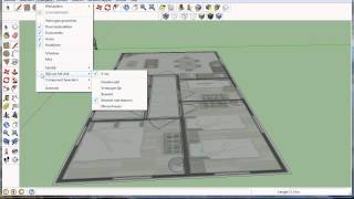 les2 sketchup 3d plattegrond maken [upl. by Meihar]