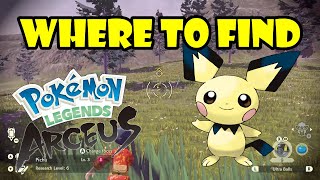 Where to get Pichu 55 Pokemon Legends Arceus [upl. by Cypro]