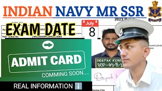 NAVY MR SSR ADMIT CARD♦️ EXAM DATE🫣NAVY MR SSR EXAM CITY amp DATE🏙️ COMPLETE INFORMATION BY ANAND SIR [upl. by Andrel]