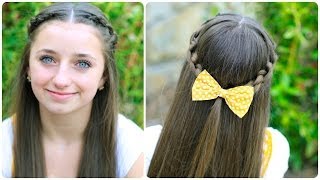 How to Create a Knotted Braid Tieback  Cute Hairstyles [upl. by Tengler]