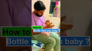 How Bottle Feed Your Baby 👶 feed babyfeeding babyfeedingtips [upl. by Namya]