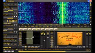 1090 kHz HJOM quotBlu Radioquot Colombia Medium Wave DX Heard in Michigan on Perseus SDR [upl. by Eamaj]