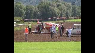 Flugzeugabsturz Flugplatzfest BacknangHeiningen Boeing PT17 Stearman Crash [upl. by Griggs]