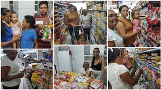 GANHEI UM VALE ALIMENTAÇÃO DE NATAL 🛒 LEVAMOS PRA DAR DE🎁A MÃE GIDALVA VEJA AS COMPRAS QUE ELA FEZ [upl. by Nodanrb]