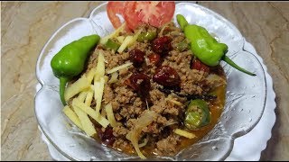 Kharay Masala Ka Keema Recipe by hamida dehlvi [upl. by Akerboom]