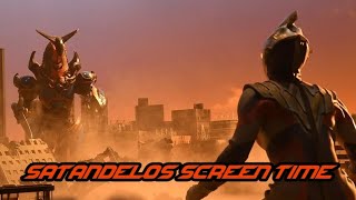 Ultraman Trigger New Generation Tiga  screen time satandelos [upl. by Shaylyn734]