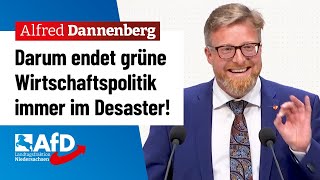 Darum endet grüne Wirtschaftspolitik immer im Desaster – Alfred Dannenberg AfD [upl. by Anelaj]