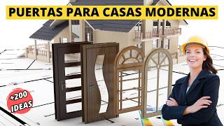 Top 200 Diseños de Puertas para tu Hogar Moderno [upl. by Tselec]