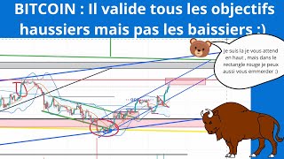 Mise à jour BITCOIN  Il valide tous les objectifs haussiers mais pas les baissiers [upl. by Southworth461]