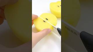 切る🔪メラミンスポンジアップルスライム🍎Apple melamine sponge slime asmr スライム slime satisfying [upl. by Sager]