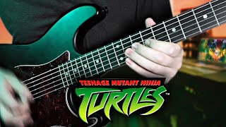 TEENAGE MUTANT NINJA TURTLES 2003 THEME GUITAR COVER [upl. by Anaitsirk]