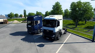 Euro Truck Simulator 2 Mercedes Actros Gameplay [upl. by Angrist]