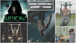 Arrow Training Stephen Amells Workout and How to Increase Accuracy [upl. by Rehtaef]