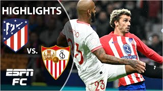 🚨 LATE WINNER amp VAR DRAMA 🚨 Atletico Madrid vs Sevilla  Copa Del Rey Highlights  ESPN FC [upl. by Anaiq247]