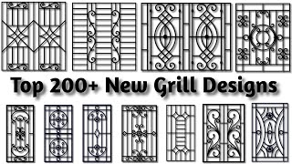 Top 200 New Window Grill Designs Iron Grill Design Idea Unique Window Grill Design [upl. by Chapel156]