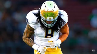 Notre Dame LB Marist Liufau Highlights 🍀 ᴴᴰ [upl. by Dlareme186]