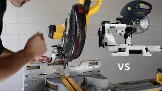 Festool Kapex vs Dewalt Mitre Saw [upl. by Namhcan453]