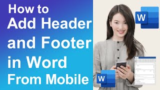 How to Add Header and Footer in Word in Mobile [upl. by Whitver]