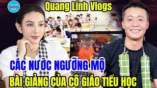 Cô giáo Đưa Hình Ảnh QUANG LINH Vào Bài Giảng Học sinh Đặt Câu Hỏi Người Dân Các Nước Ngưỡng Mộ [upl. by Llaccm]