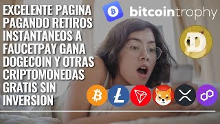 EXCELENTE PAGINA PAGANDO COMO GANAR DOGECOIN Y OTRAS CRIPTOMONEDAS GRATIS SIN INVERTIR [upl. by Nevanod145]