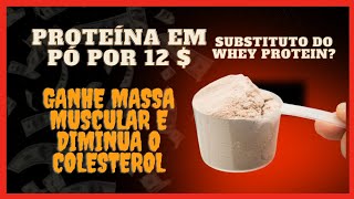 SUBSTITUTO DO WHEY PROTEIN POR 12 wheyprotein extratodesoja suplementacao [upl. by Oicnevuj]