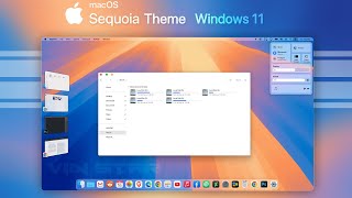 macOS Sequoia Theme For Windows 11 with sound [upl. by Goat892]