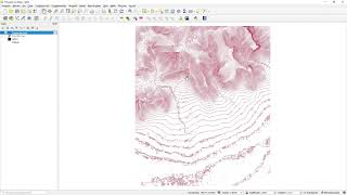 QGIS Cómo generar curvas de nivel a partir de un Raster bil [upl. by Aralomo]