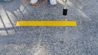 Installing Preformed Thermoplastic Striping [upl. by Kletter]