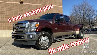 67 POWERSTROKE 5 INCH STRAIGHT PIPE REVIEW [upl. by Birchard]